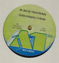 Carlton Livingston / U-Brown - Mr. DJ / Rock A By Baby