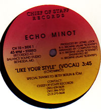 Echo Minott - Like Your Style