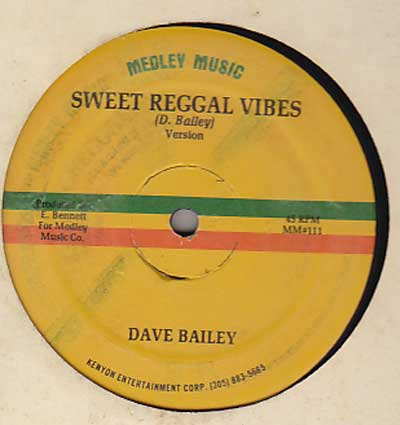 Dave Bailey - Sweet Reggae Vibes / Love is Solid