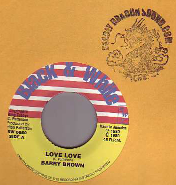 Barry Brown / Tony Tuff - Love Love Love / Lots Of Loving