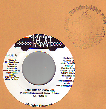 Anthony B / Jimmy Riley - Take Time To Know Her / Keep Rising