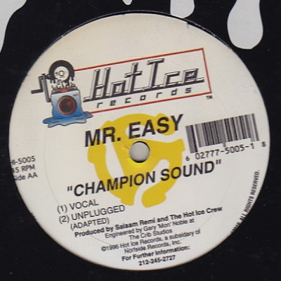 Mr. Easy / Mega Banton - Champion Sound / E I E I O