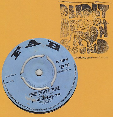 英7” Prince Buster / Prince Busters Young Gifted &amp;amp; Black / The Rebel FAB127 Fab /00050 7 Prince Buster / Busters Young Gifted Black The Rebel