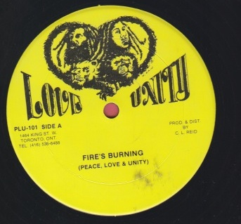 Peace, Love & Unity - Fire Burning