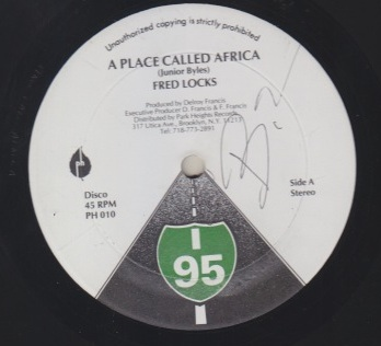 Fred Locks - Place Called Africa / Money Cant Buy Love