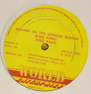 King Kong - Moving on the African Border / Hold Up Your Hand